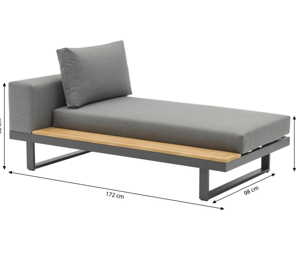 Dehner Loungemöbel|Gartenlounge-Sets > Lounge Riva, 3-teilig