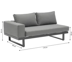 Dehner Loungemöbel|Gartenlounge-Sets > Lounge Riva, 3-teilig