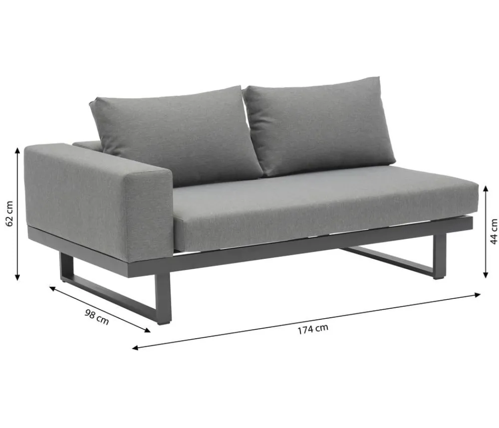 Dehner Loungemöbel|Gartenlounge-Sets > Lounge Riva, 3-teilig