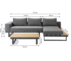 Dehner Loungemöbel|Gartenlounge-Sets > Lounge Riva, 3-teilig