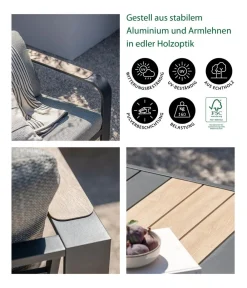 Dehner Loungemöbel|Gartenlounge-Sets > Lounge Salo, 4-teilig