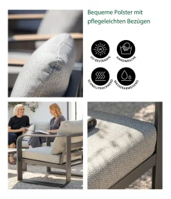 Dehner Loungemöbel|Gartenlounge-Sets > Lounge Salo, 4-teilig
