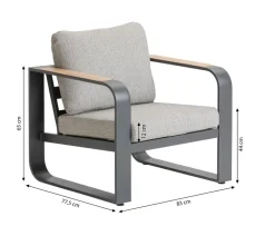 Dehner Loungemöbel|Gartenlounge-Sets > Lounge Salo, 4-teilig