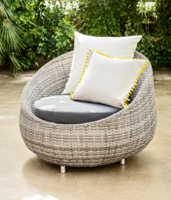 Dehner Gartenstühle Rattan|Loungesessel - Loungesessel Avani, ca. B95/H76/T97 cm