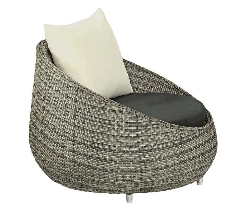 Dehner Gartenstühle Rattan|Loungesessel - Loungesessel Avani, ca. B95/H76/T97 cm