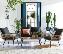 Dehner Loungemöbel|Gartenlounge-Sets - Lounge Venezia, 4-teilig