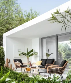 Dehner Loungemöbel|Gartenlounge-Sets - Lounge Venezia, 4-teilig