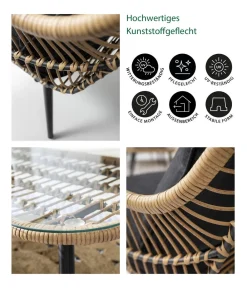 Dehner Loungemöbel|Gartenlounge-Sets - Lounge Venezia, 4-teilig
