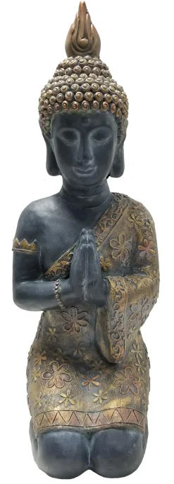 Dehner Gartenzwerge & Gartenfiguren - Magnesia-Buddha, B33/H70/T25 cm