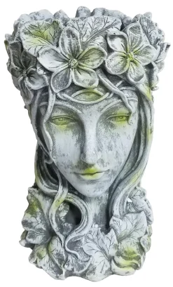 Dehner Gartenzwerge & Gartenfiguren|Blumentöpfe & Übertöpfe > Magnesia-Kopf Aphrodite zum Bepflanzen, ca. B23/H35/T23 cm