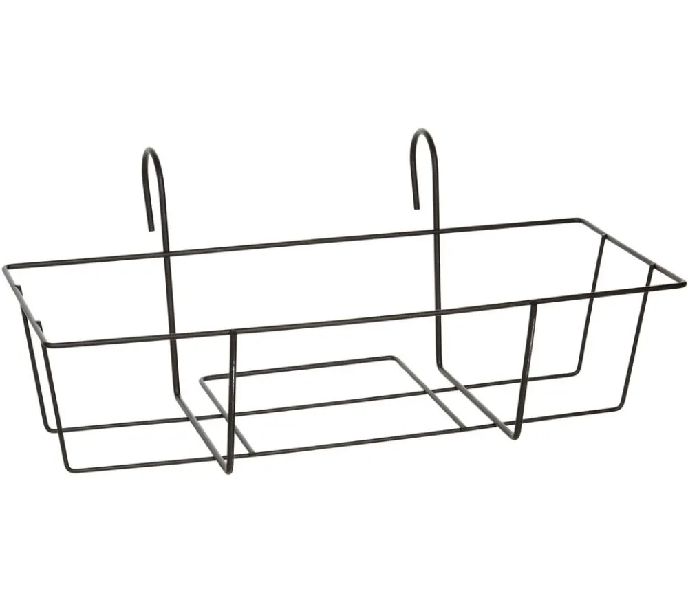 Dehner Metall-Balkonblumenkastenhalter Trixie Schwarz Clearance