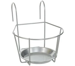 Dehner Metall-Balkonblumentopfhalter Banbury, ca. B21/H24/T22 cm Silber Online