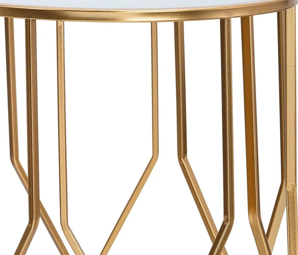 Dehner Beistelltische - Metall-Beistelltisch, , ca. Ø32/H46,5 cm Gold