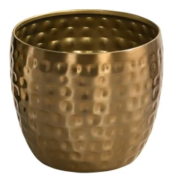 Dehner Blumentöpfe & Übertöpfe - Metall-Übertopf Kody, bauchig, Gold