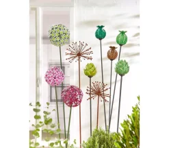Dehner Windspiele & Gartenstecker > Metall-Dekostab Dandelion