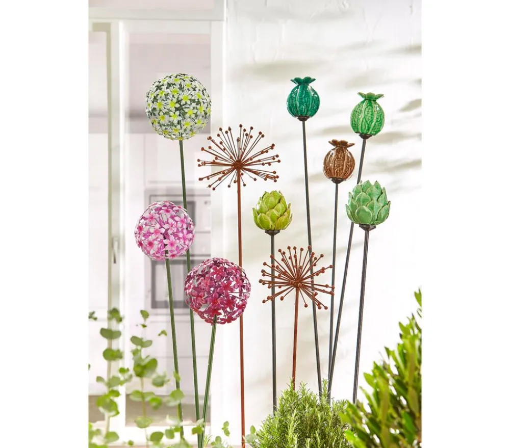 Dehner Windspiele & Gartenstecker > Metall-Dekostab Dandelion