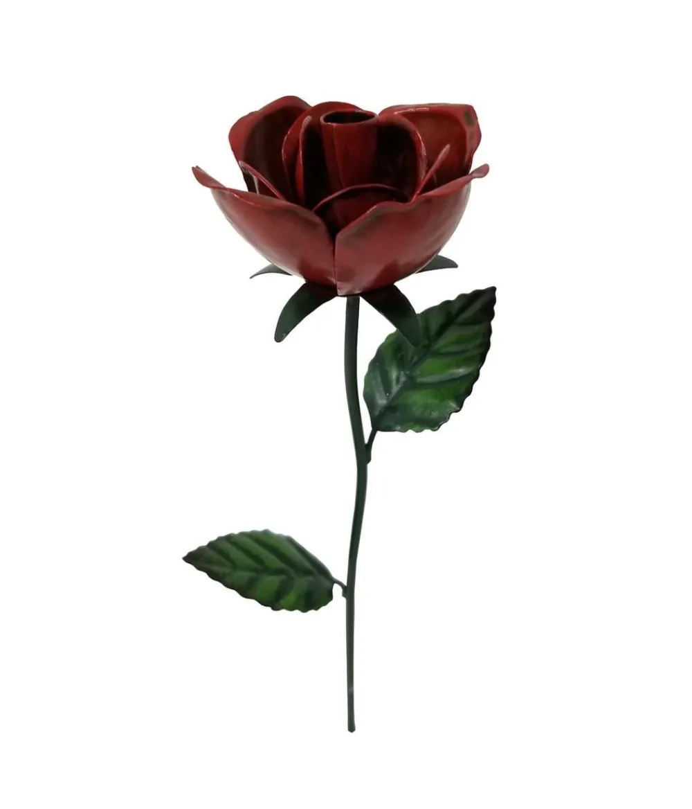 Dehner Windspiele & Gartenstecker > Metall-Dekostab Rose
