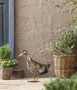 Dehner Gartenzwerge & Gartenfiguren > Metall-Ente, ca. B43/H37/T16 cm