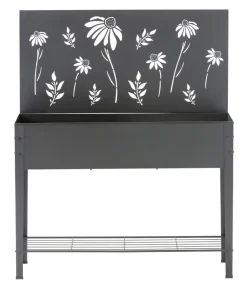 Dehner Metall-Hochbeet Bretagne, , ca. B115/H143/T27 cm Schwarz Best