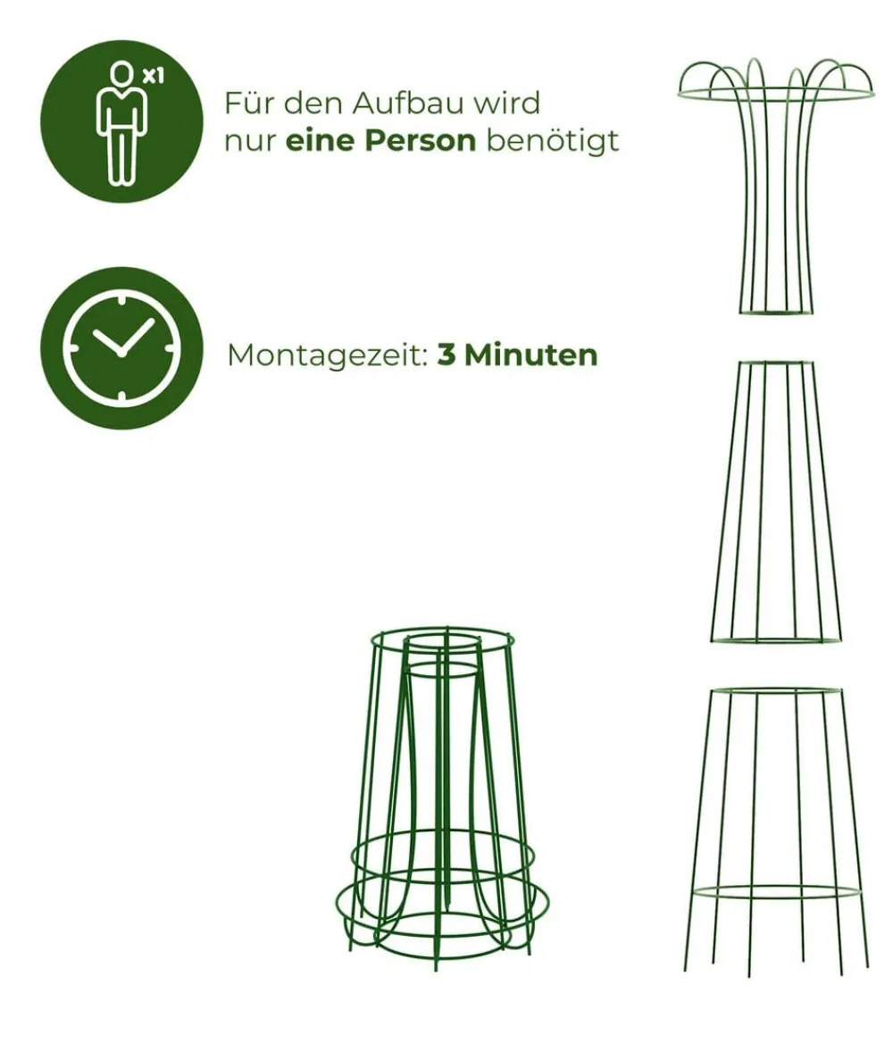 Dehner Rankgitter & Obelisken > Metall-Obelisk Maxima