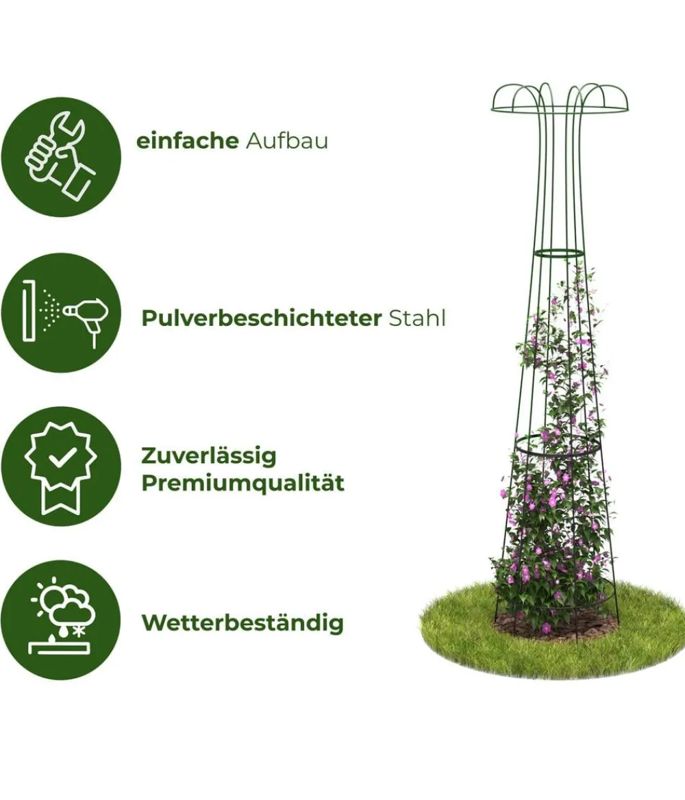 Dehner Metall-Obelisk Maxima Dunkelgrün Best