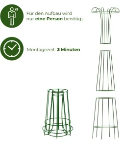 Dehner Metall-Obelisk Maxima Dunkelgrün Best