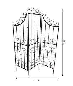 Dehner Sichtschutz > Metallparavent Antik