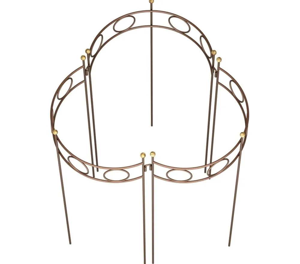 Dehner Rankgitter & Obelisken - Metall-Pflanzenstütze Annabelle, ca. H100 cm Kupfer
