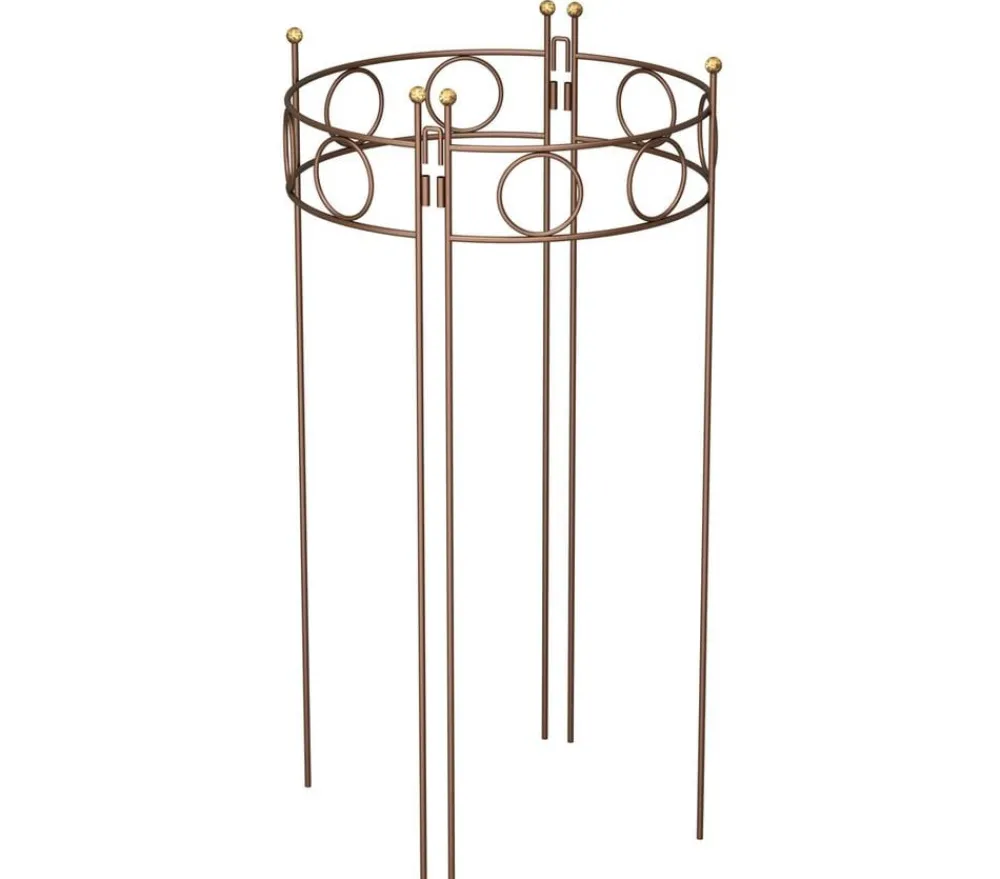 Dehner Rankgitter & Obelisken - Metall-Pflanzenstütze Annabelle, ca. H100 cm Kupfer