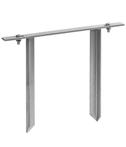 Dehner Metall-Rosenbogen Bodenanker, ca. B38/H30/T2,5 cm Dunkelgrau New