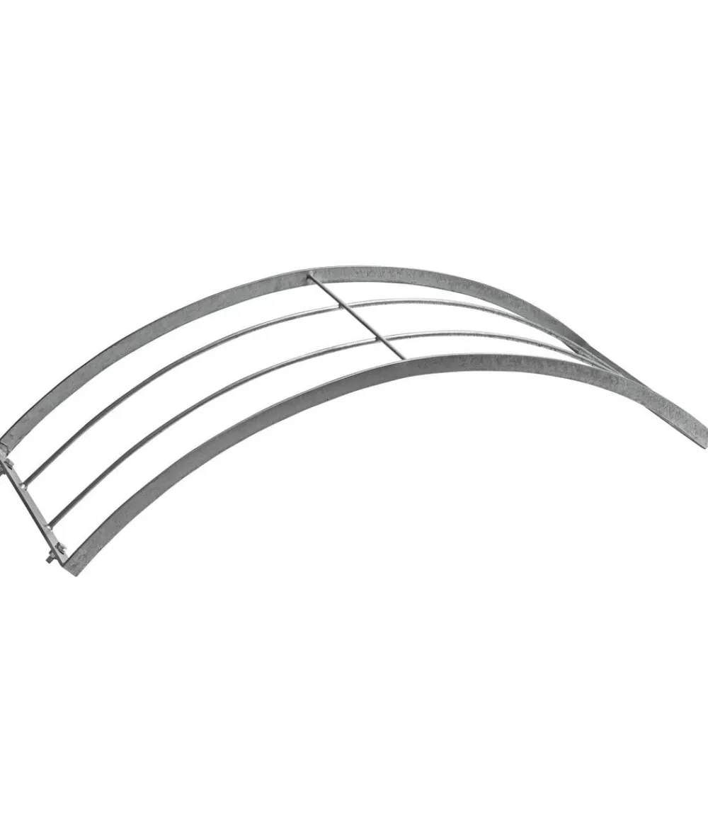Dehner Rosenbögen - Metall-Rosenbogen Halbbogen, ca. B40/H70/T40 cm Dunkelgrau