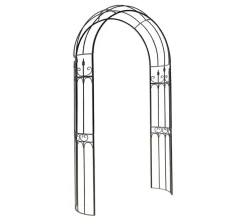 Dehner Metall-Rosenbogen Northhampton, ca. B132/H233/T38 cm Dunkelgrau Discount