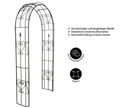 Dehner Rosenbögen > Metall-Rosenbogen Renata, ca. B120/H228/T38 cm
