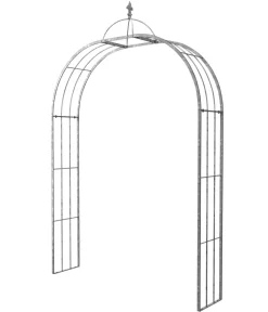 Dehner Metall-Rosenbogen Seitenteil, ca. B40/H165/T2,5 cm Dunkelgrau Hot
