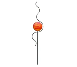 Dehner Windspiele & Gartenstecker - Metallstab Welle, 180 cm Grau