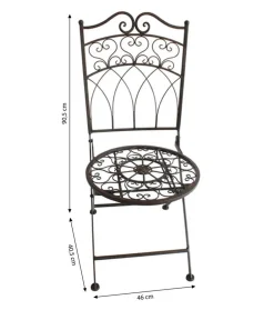 Dehner Gartenstühle Metall|Dekoartikel > Metallstuhl Antik