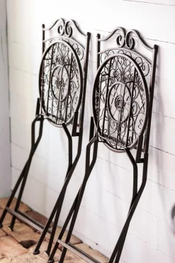 Dehner Gartenstühle Metall|Dekoartikel > Metallstuhl Antik