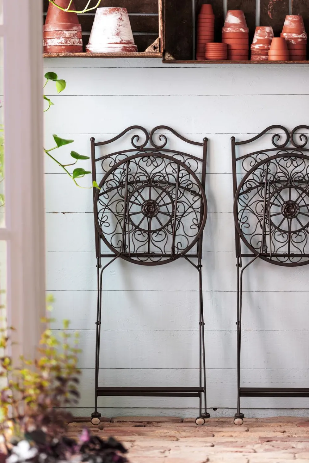 Dehner Gartenstühle Metall|Dekoartikel > Metallstuhl Antik