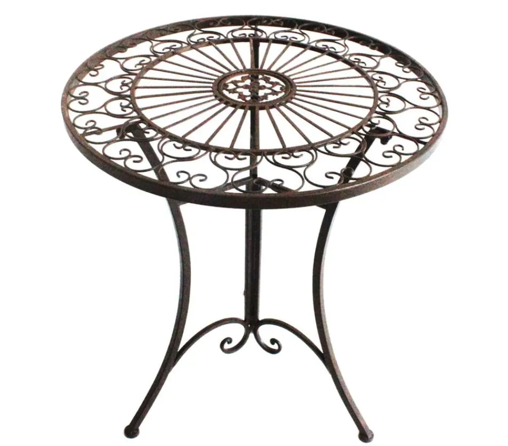 Dehner Garten-Esstische|Gartentische Metall > Metalltisch Antik, ca. Ø61/H72 cm