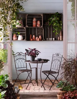 Dehner Garten-Esstische|Gartentische Metall > Metalltisch Antik, ca. Ø61/H72 cm