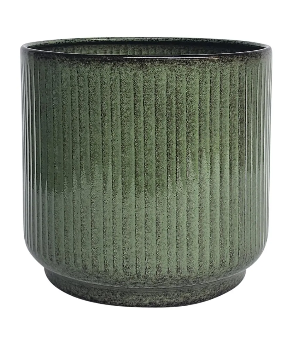 Dehner Metall-Topf Urban, rund Grün Outlet