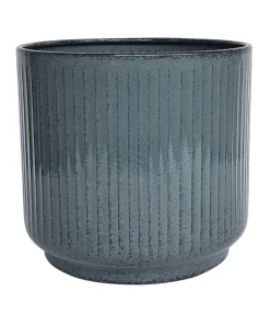 Dehner Metall-Topf Urban, rund Grau Clearance