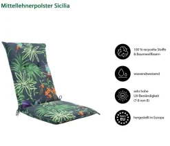 Dehner Mittellehnerauflage Sicilia, ca. B50/H6/T108 cm Discount
