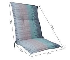 Dehner Sitzauflagen - Mittellehnerauflage Trentino, ca. B50/H6/T108 cm