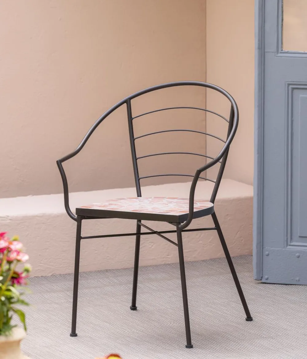 Dehner Mosaiksessel Chiara, terra-rosé New