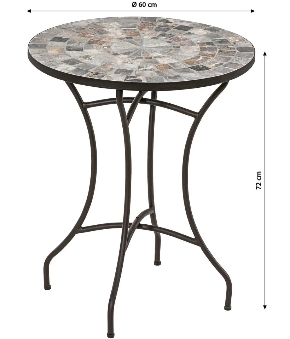 Dehner Balkontische|Gartentische Metall > Mosaiktisch Grazia