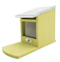 Dehner Natura Premium Eichhörnchenfutter & -Häuser - Eichhörnchen-Futterhaus, ca. B12,5/H18,5/T25 cm Hellgrün