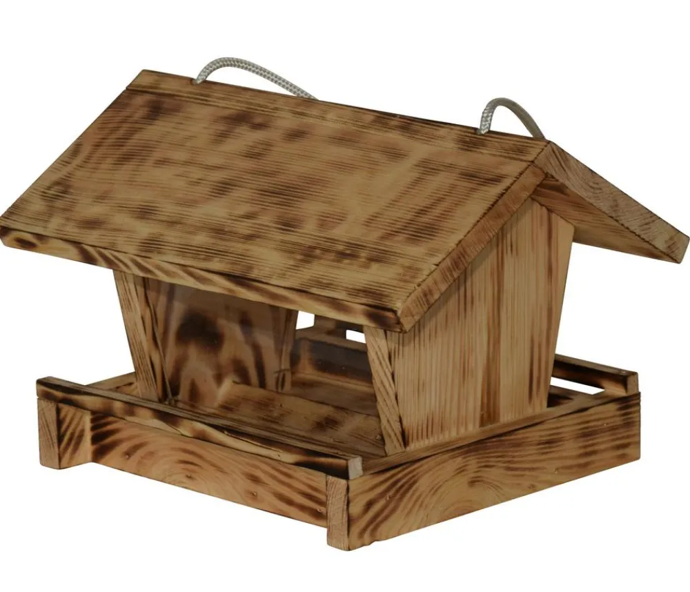 Dehner Natura Premium Vogelhäuser & Futterspender - Futterhaus Linn, ca. B27/H18/T20,5 cm Natur
