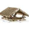 Dehner Natura Premium Futterhaus Nürnberg mit Heudach, ca. B52/H25/T48 cm Clearance
