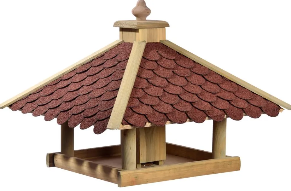 Dehner Natura Premium Vogelhäuser & Futterspender > Futterstelle Manzana, ca. Ø18,5/H43 cm